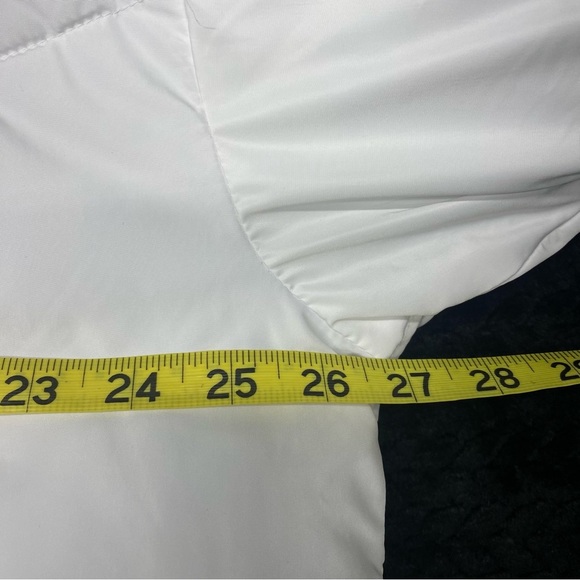 Free People White Hooded Puffer Jacket Women’s S Drawstring Bottom Pockets - Picture 14 of 15